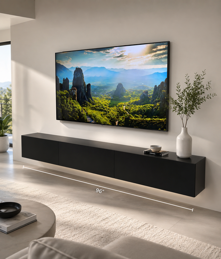 TV Unit 8' Midnight Black Matte