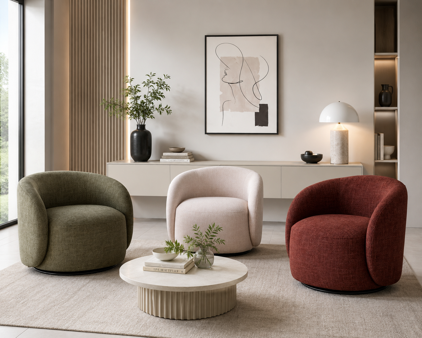ANA Accent Chair in Fabric