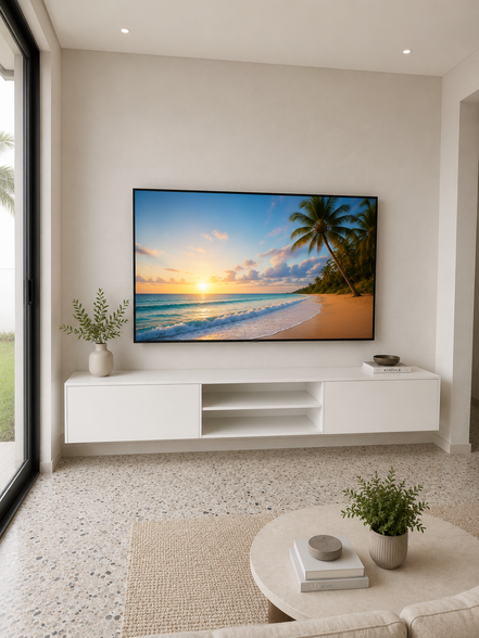 TV Unit 8' Modelo 'Open-Shelf'
