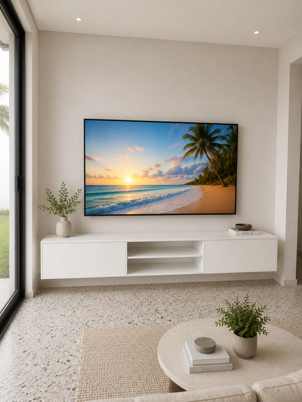 TV Unit 8' Modelo 'Open-Shelf'