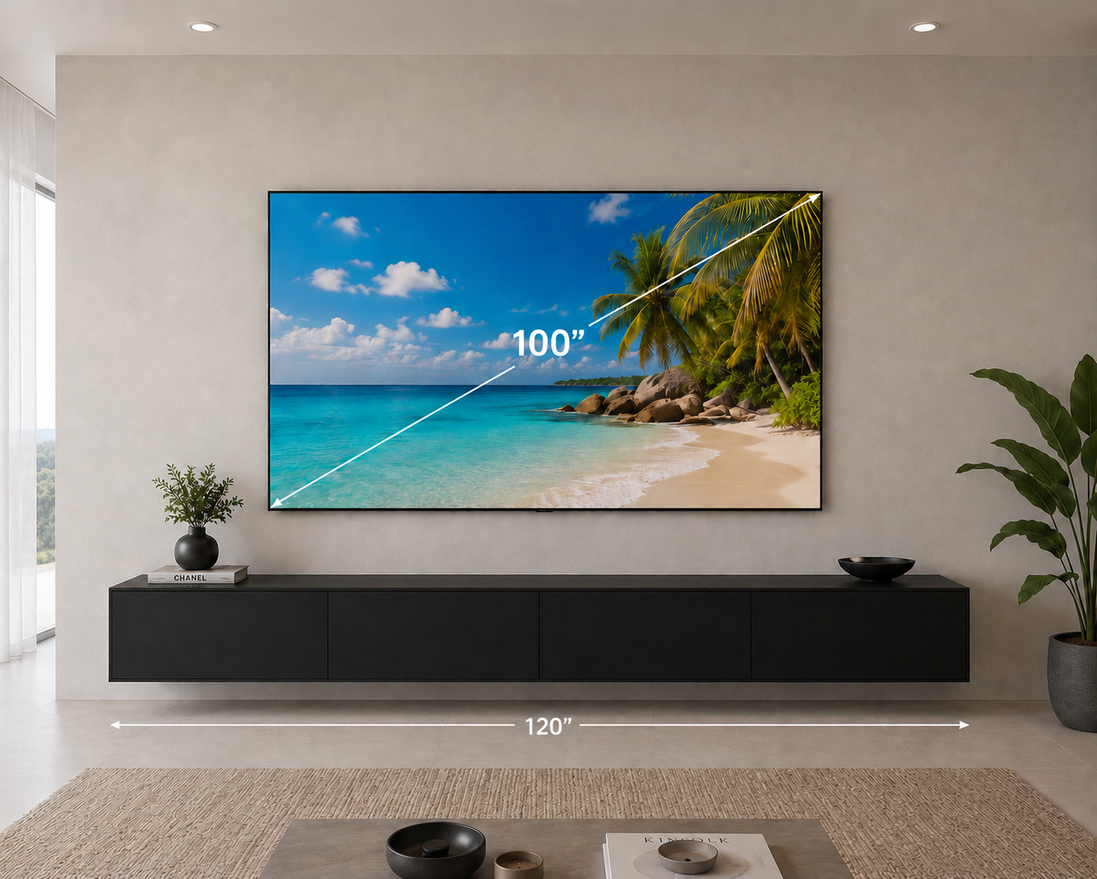 TV Unit 10' Midnight Black Matte