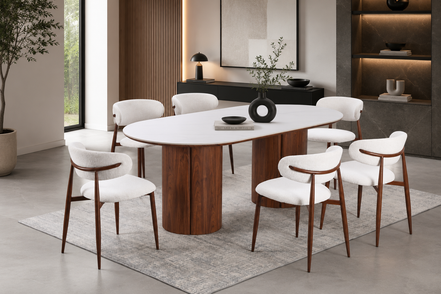 EVA Dining Table + DIANA Dining Chair