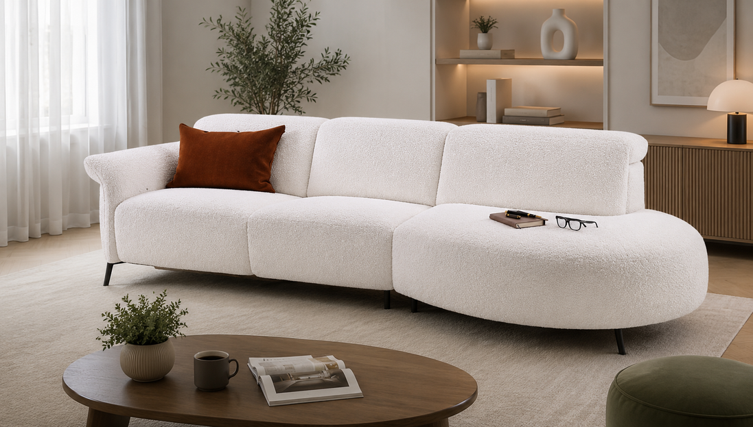 'Coming Soon' HARMONY Curved Sofa Recliner