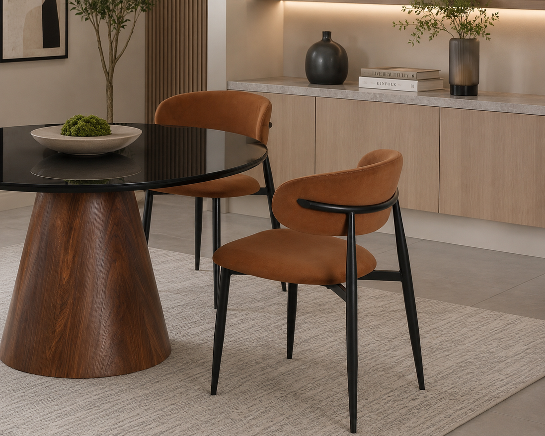 ISABELLA Dining Table + (4) DIANA Dining Chair