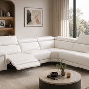 LORENZO Leather Power Reclining Sectional