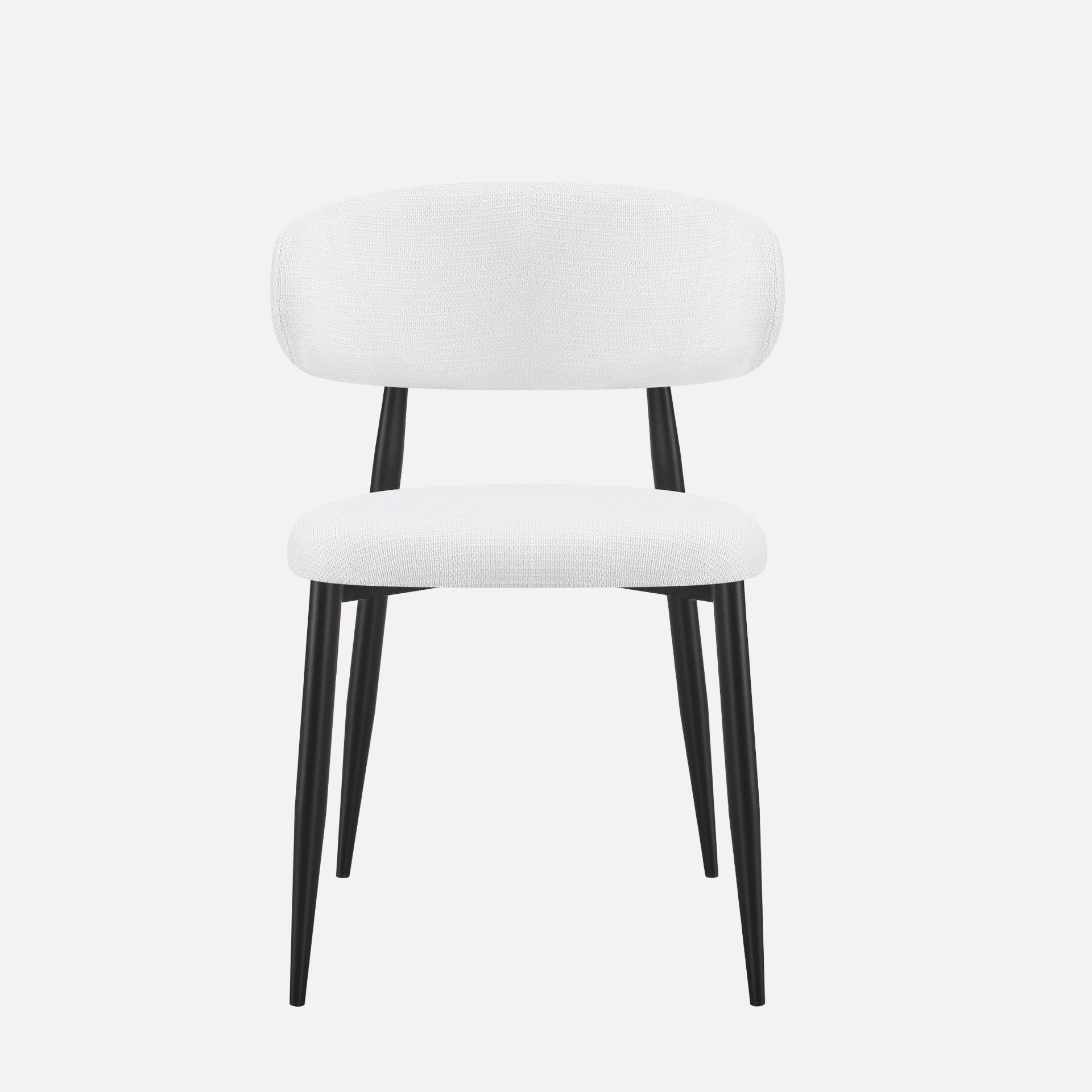 DIANA Dining Chair in White Fabric