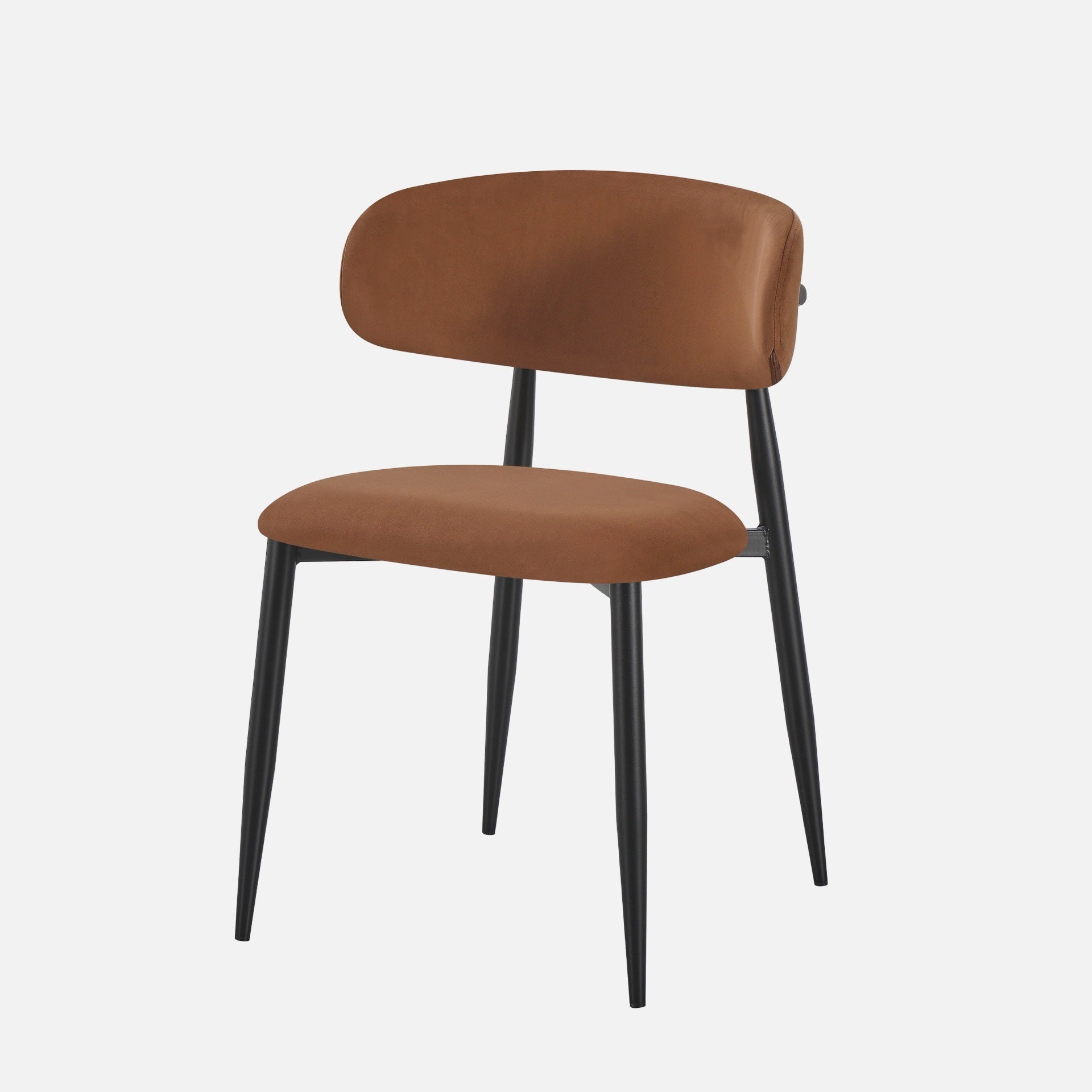 DIANA Dining Chair in Camel Velvet Fabric