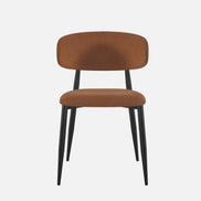 DIANA Dining Chair in Camel Velvet Fabric