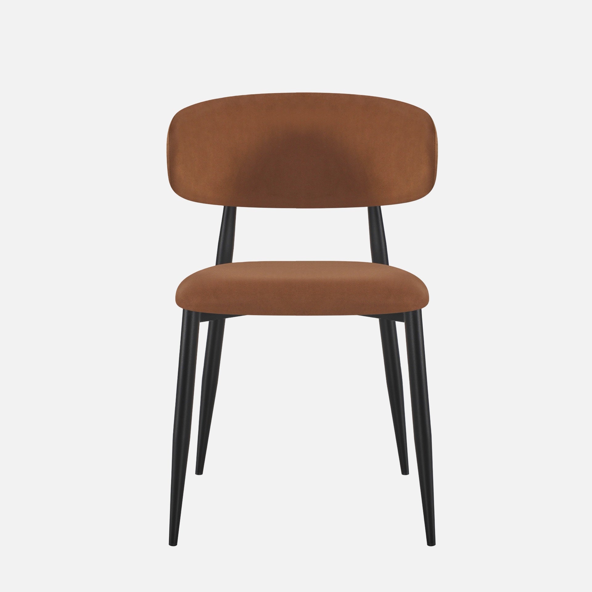 DIANA Dining Chair in Camel Velvet Fabric