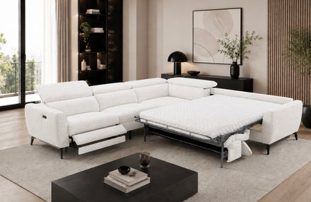 ALEX Sectional w/ Sleeper & Power Recliner